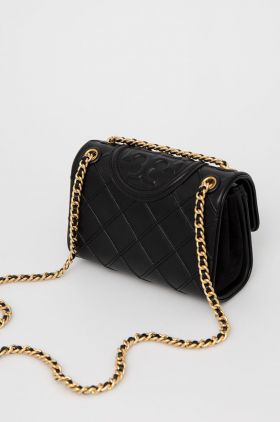 Tory Burch poseta de piele culoarea negru