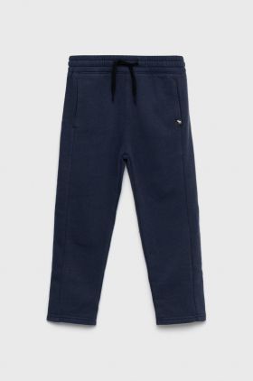 Abercrombie & Fitch pantaloni de trening pentru copii culoarea albastru marin, neted