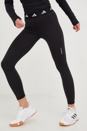 adidas Performance colanți de antrenament Techfit femei, culoarea negru, uni Techfit HF6680