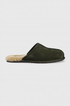 UGG papuci din piele intoarsa M Scuff , culoarea verde