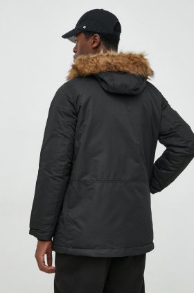 GAP geaca barbati, culoarea negru, de iarna