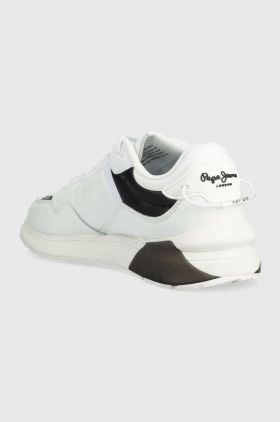 Pepe Jeans sneakers din piele No22 22 Bass W, culoarea alb