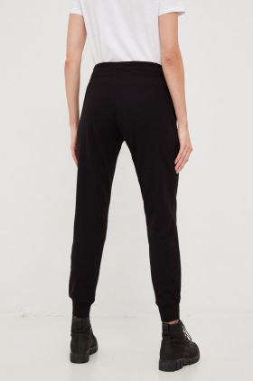 Dkny pantaloni de trening femei, culoarea bej, melanj