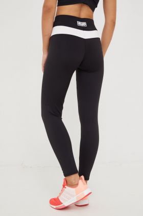 LaBellaMafia leggins de antrenament The Act femei, culoarea negru, cu imprimeu