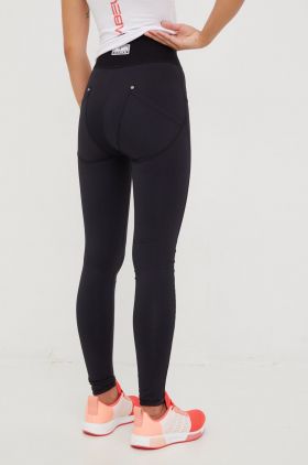 LaBellaMafia leggins de antrenament The Act femei, culoarea negru, cu imprimeu