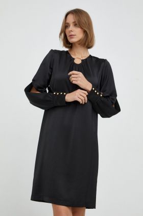 Nissa rochie culoarea negru, mini, drept