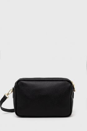 Answear Lab poseta de piele culoarea negru