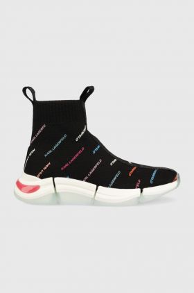 Karl Lagerfeld sneakers Quadra culoarea negru