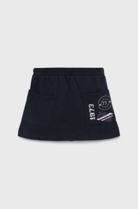 Pepe Jeans fusta fete culoarea albastru marin, mini, drept