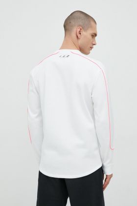 Under Armour longsleeve pentru alergare culoarea alb