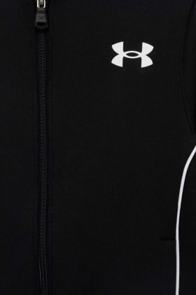 Under Armour bluza copii culoarea negru, neted