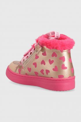 Agatha Ruiz de la Prada cizme de iarna pentru copii culoarea argintiu