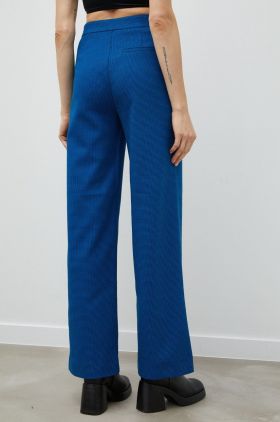 Gestuz pantaloni Ottaviagz femei, drept, high waist