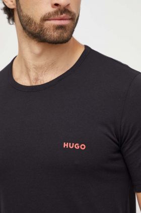 HUGO tricou din bumbac 3 - pack 3-pack bărbați, culoarea negru, cu imprimeu 50480088