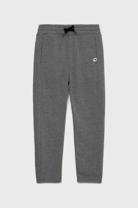 Abercrombie & Fitch pantaloni de trening pentru copii culoarea gri, melanj