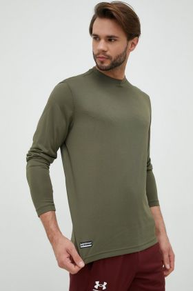 Under Armour mânecă lungă de antrenament Tactical culoarea verde, neted