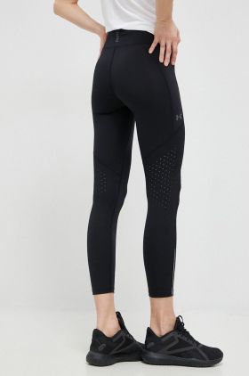 Under Armour leggins de alergare Fly Fast 3.0 femei, culoarea roz, neted