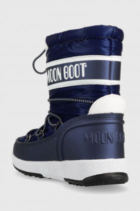 Moon Boot cizme de iarna copii culoarea albastru marin