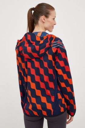 adidas Performance windbreaker Marimekko culoarea rosu, de tranzitie