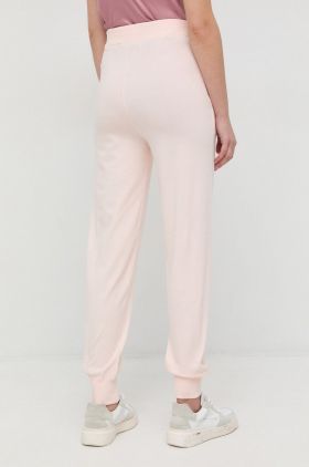 Max Mara Leisure pantaloni de trening femei, culoarea roz