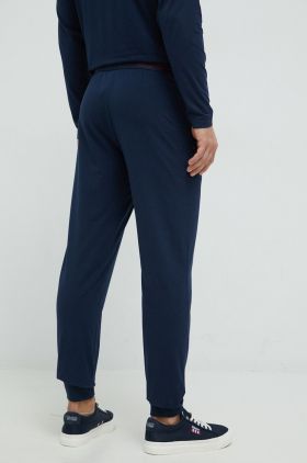 HUGO pantaloni de pijama barbati, culoarea negru, neted