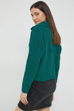 Abercrombie & Fitch pulover femei, culoarea verde,