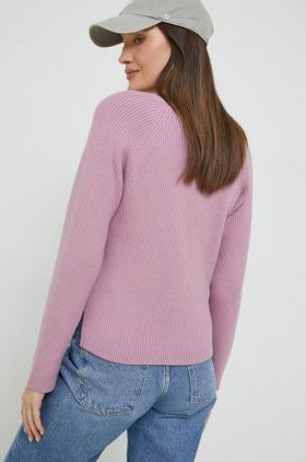 Abercrombie & Fitch pulover femei, culoarea violet, light