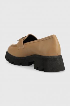 Answear Lab mocasini femei, culoarea bej, cu platforma