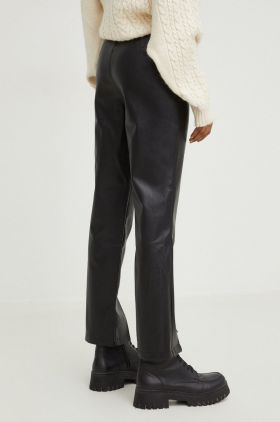 Answear Lab pantaloni femei, culoarea negru, mulata, high waist