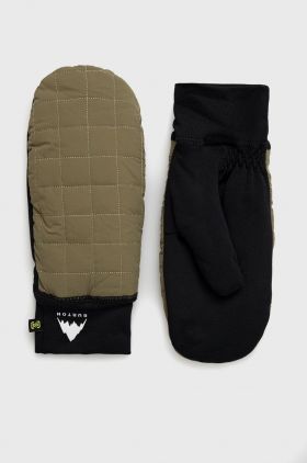 Burton mănuși Heavyweight Quilted culoarea verde