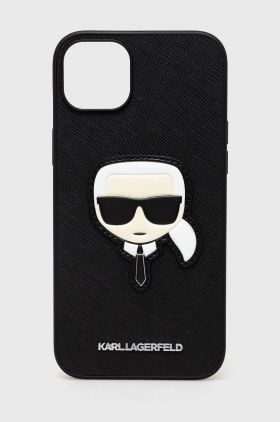 Karl Lagerfeld husa pentru telefon Iphone 14 Plus 6,7" culoarea negru