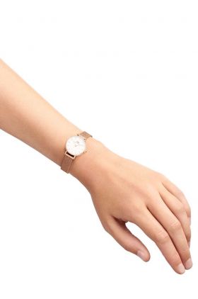 Daniel Wellington ceas Petite 24 Pressed femei, culoarea roz