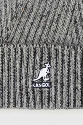 Kangol caciula din amestec de lana culoarea gri,