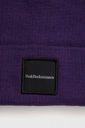 Peak Performance caciula de lana Switch culoarea violet, de lana