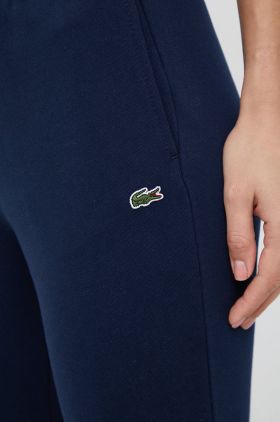 Lacoste pantaloni de trening femei, culoarea albastru marin,