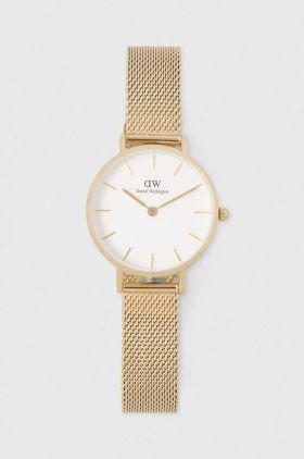 Daniel Wellington ceas Petite 28 Evergold femei, culoarea auriu