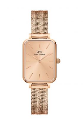 Daniel Wellington ceas Quadro 20x26 femei, culoarea roz