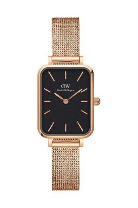 Daniel Wellington ceas Quadro Pressed femei, culoarea roz