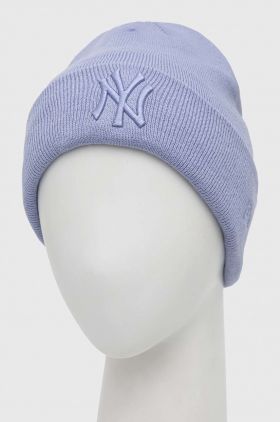 New Era caciula culoarea violet, din tricot gros