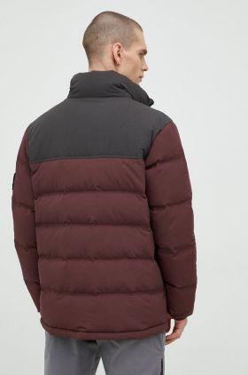 Jack Wolfskin geaca de puf barbati, culoarea bordo, de iarna