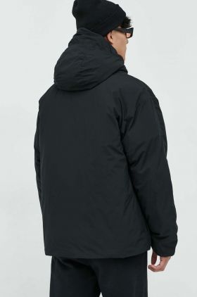 Abercrombie & Fitch geaca barbati, culoarea negru, de iarna