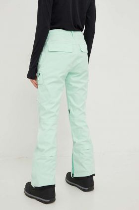 Burton pantaloni Gloria culoarea verde