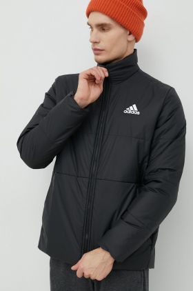 adidas geaca barbati, culoarea negru, de iarna