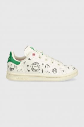 adidas Originals sneakers pentru copii Stan Smith culoarea alb