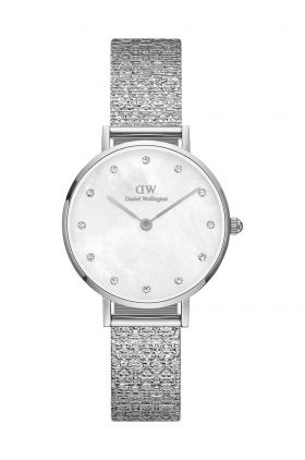 Daniel Wellington ceas Petite 28 Lumine femei, culoarea argintiu