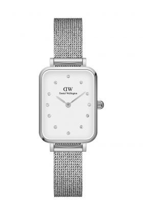 Daniel Wellington ceas Quadro 20x26 femei, culoarea argintiu