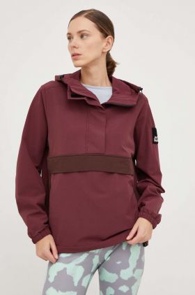 Jack Wolfskin geaca femei, culoarea bordo, de tranzitie