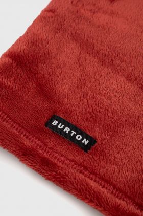 Burton fular impletit Cora femei, culoarea rosu, neted