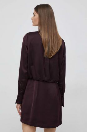 Dkny rochie culoarea violet, mini, drept