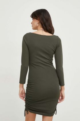 Answear Lab rochie culoarea verde, mini, mulata